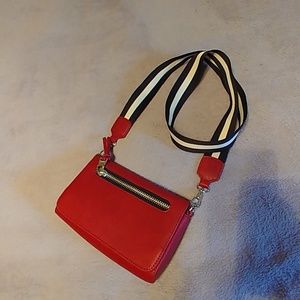 Express red crossbody bag
